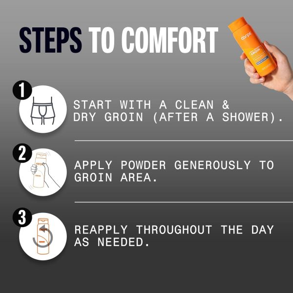 Carpe Sweat Absorbing Groin Powder for Men – Anti-Chafing – Talc-Free | Sweat-Absorbing Groin Powder for Men.