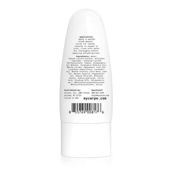 Carpe Exfoliating Underarm Scrub with Odor Protection.