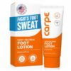 Carpe Sweat Absorbing Foot Lotion. Helps prevent blisters. Great for hyperhidrosis
