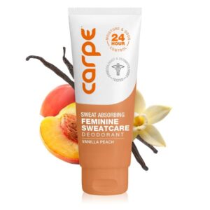 Carpe Feminine Sweatcare Intimate Deodorant – pH Balanced. 24Hr Moisture & Odor Control Whole Body Deodorant for Women