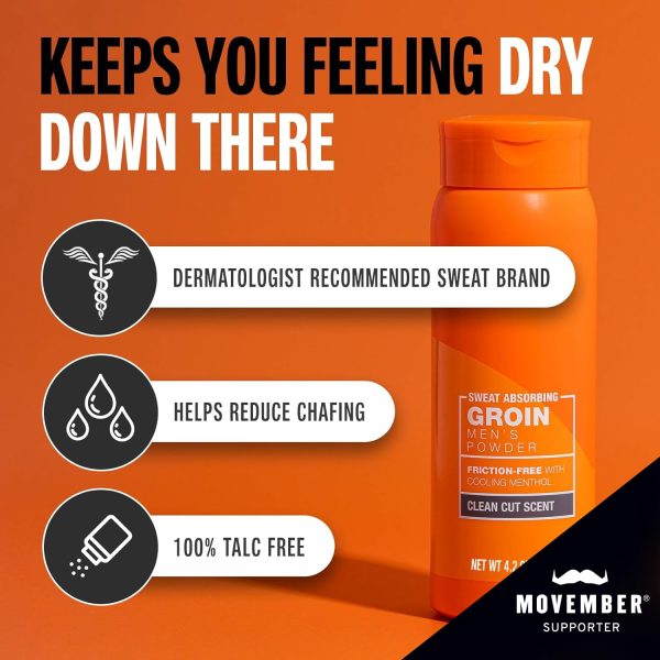Carpe Sweat Absorbing Groin Powder for Men – Anti-Chafing – Talc-Free | Sweat-Absorbing Groin Powder for Men.