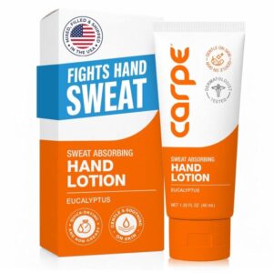 Carpe Sweat Absorbing Hand Lotion. Great for hyperhidrosis (Original Eucalyptus)