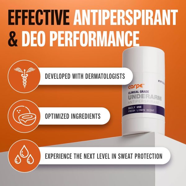 Carpe Clinical Strength Antiperspirant & Deodorant Stick.