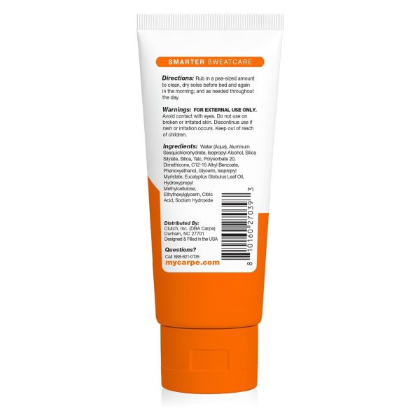 Carpe Sweat Absorbing Foot Lotion WITH APPLICATOR.1 Tube + Applicator