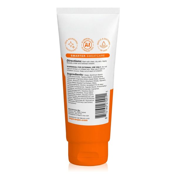Carpe Sweat Absorbing Breast – Helps Keep Your Breasts and Skin Folds Dry