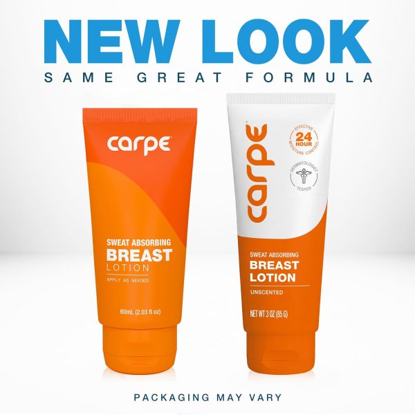 Carpe Sweat Absorbing Breast – Helps Keep Your Breasts and Skin Folds Dry