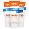 Carpe Sweat Absorbing Hand Lotion (Pack of 3). A dermatologist-recommended smooth lotion that helps stop hand sweat.